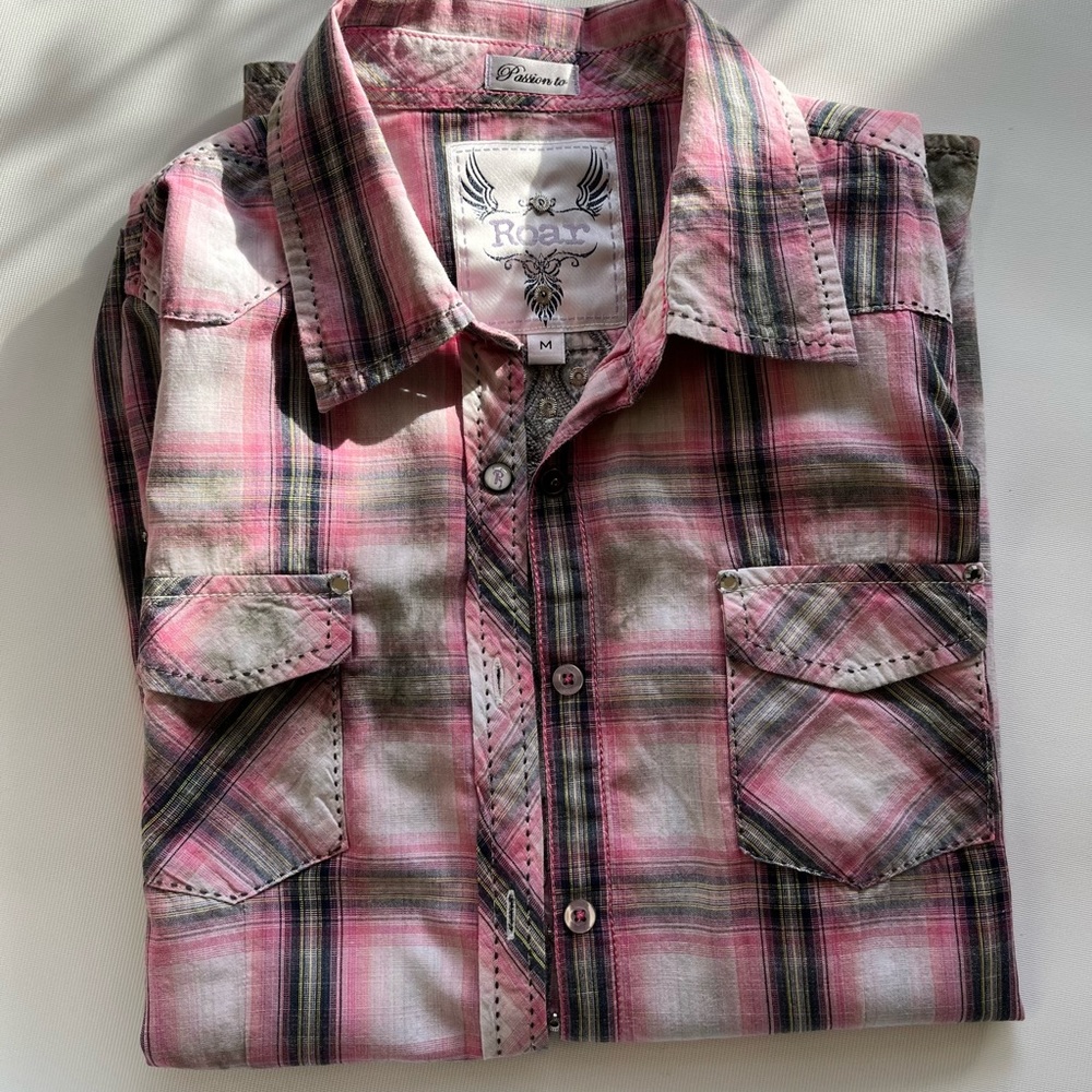 Roar Shirt Women’s Medium Western Top. - Picture 7 of 8
